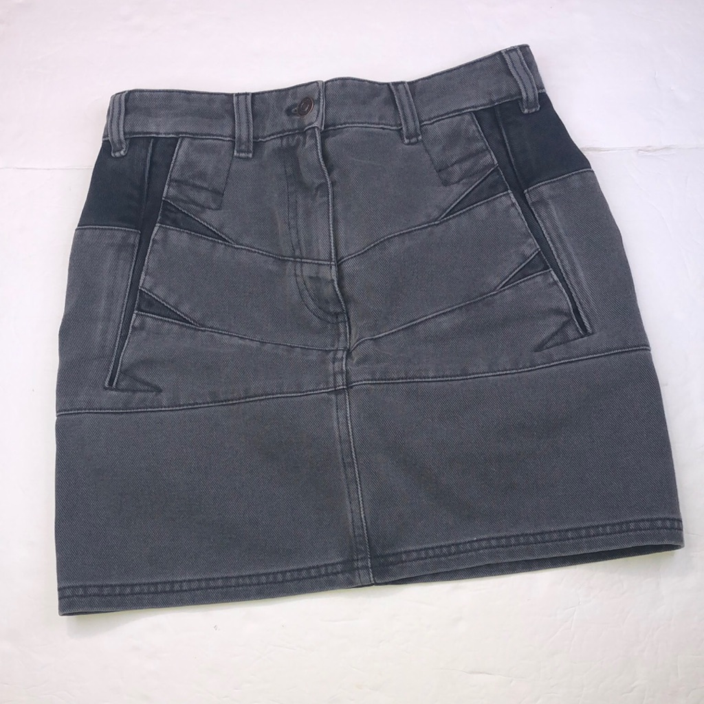 Stylish Gray Denim Skirt
